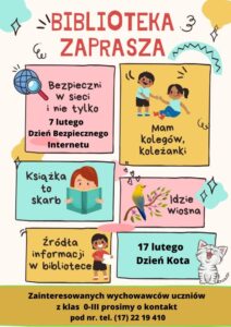 zajęcia edukacyjno czytelnicze uczniów klas 0 3