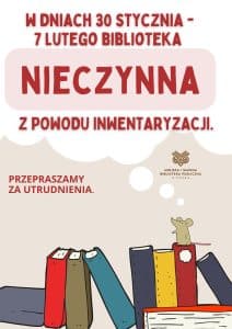 Inwentaryzacja w bibliotece w Tyczynie